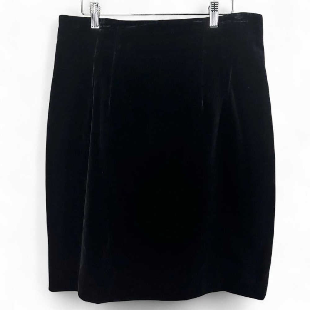 Vintage black velvet skirt